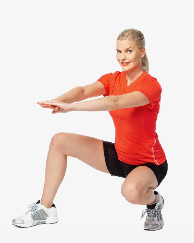 Duck Walk Dynamic Stretching Warm Up Exercise.