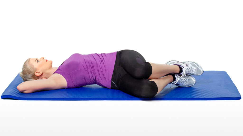 Oblique static stretching exercises.
