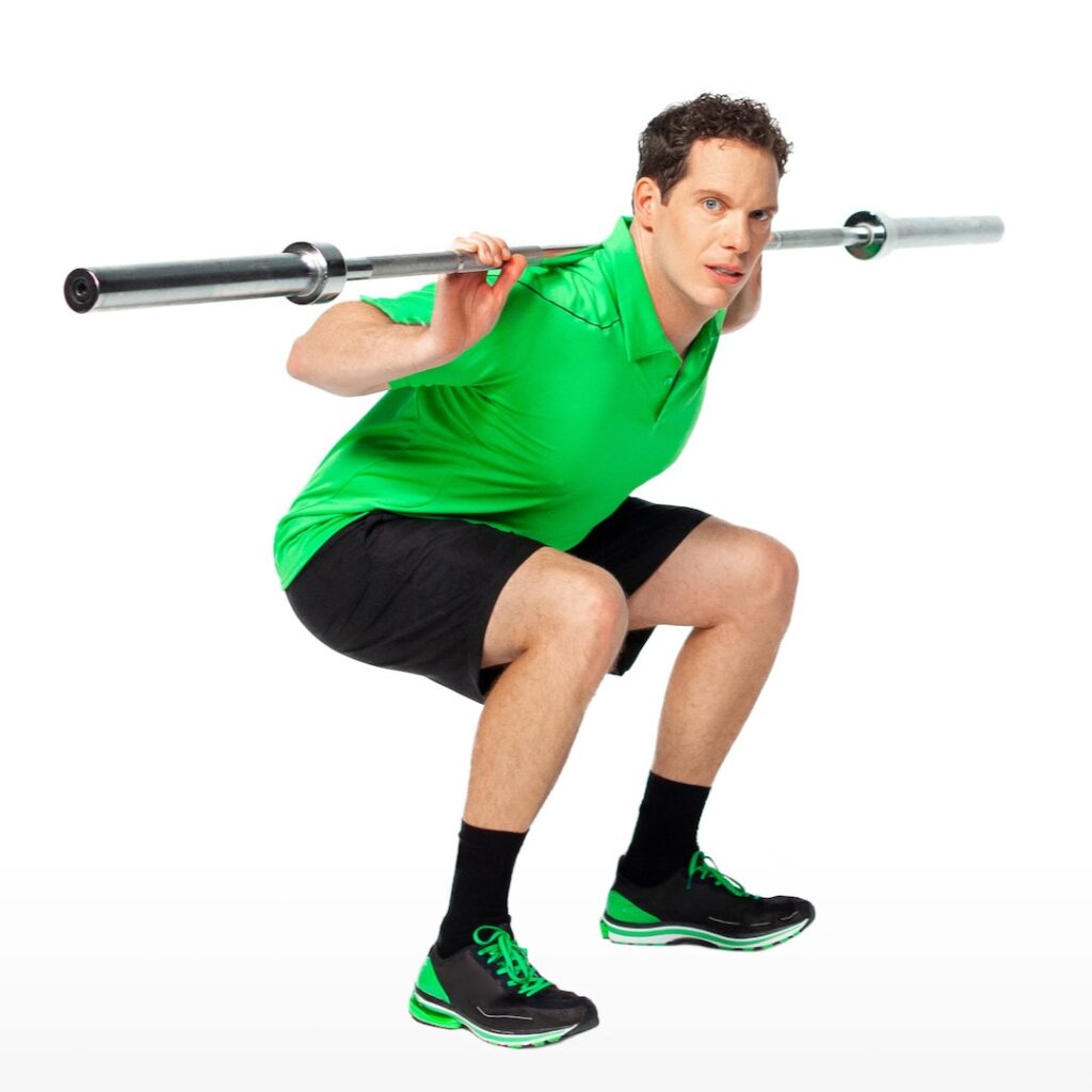 Weight Training For Tennis including squats and core stability work