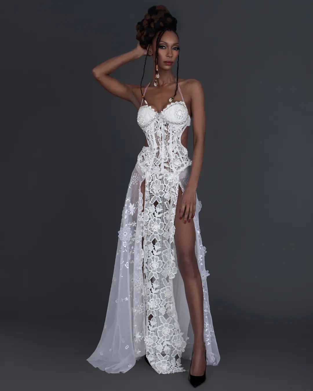 Full-length fashion portrait illustrating confidence and a clear action plan