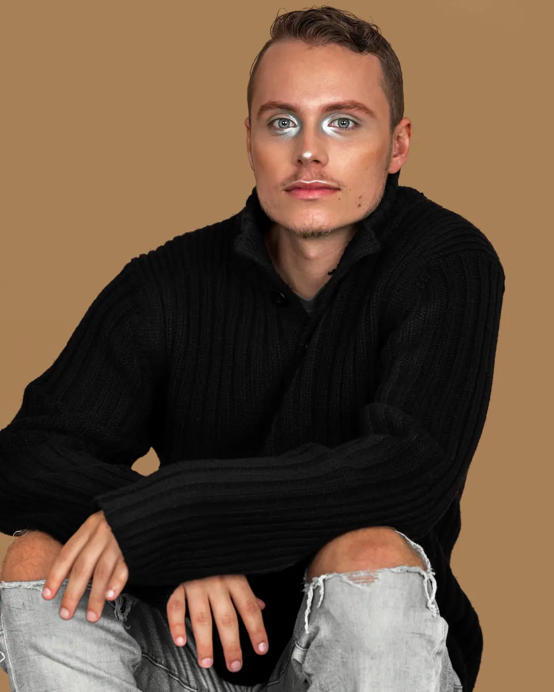 Joshua in an inclusive studio beauty portrait