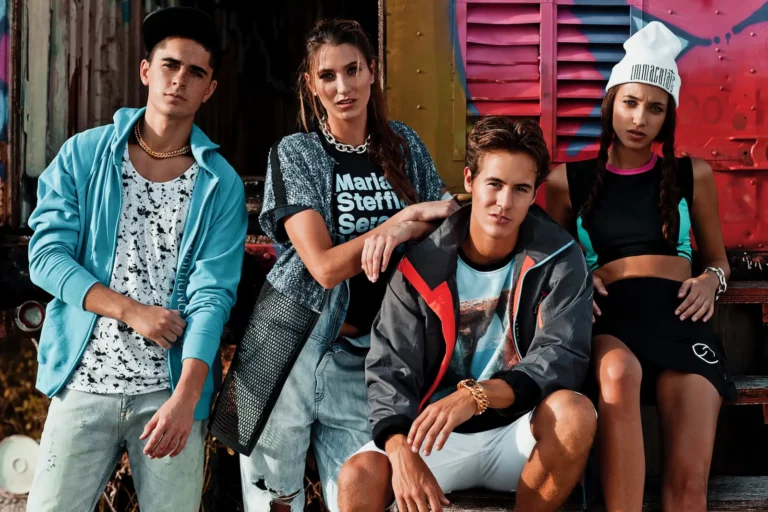 Four friends posing together, illustrating connection and adult friendship